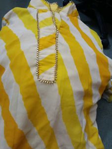 Stylish lehriya Kurta with skirt