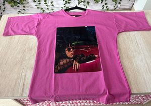 Pink Graphic Print Tee