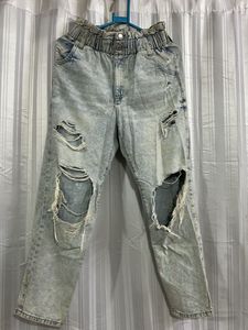 Distressed Acid Wash Jeans