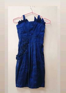 Blue Embellished Dress