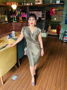 Tokyo Talkies Gold Dress