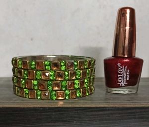 Bangles with Nail Polish
