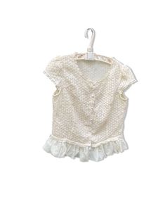 Y2k Pintresty 🌸ruffle Korean Top