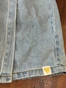 Girls Solid denim skort