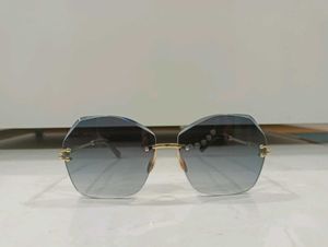 Rimless Octagon Sunglasses