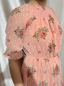 Pink Floral Dress
