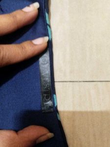 Freedom Navy &amp; Teal Bird Print Dress