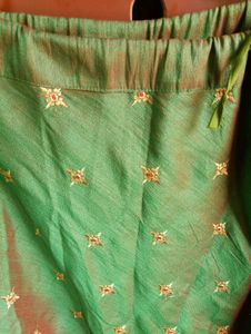 Green Ethnic Skirt