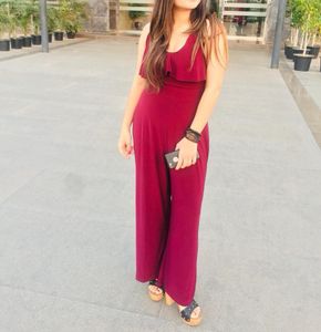 Westside jumpsuit - wine Colour
