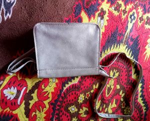 Quit Cat Look😺 Silver Sling Bag 👜