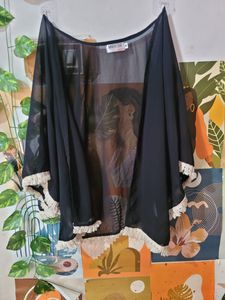 myntra black shrug