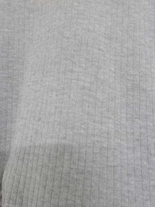 Grey Ribbed Crop Top