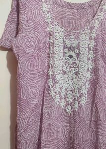 Light Purple💜 Plazo Salwar Suit With Dupatta