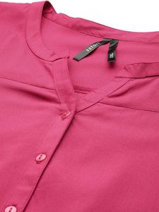 Sztori Plus Size Solid Shirt Style Top
