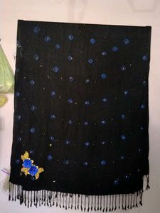 Extra Large long width black⚫ dupatta