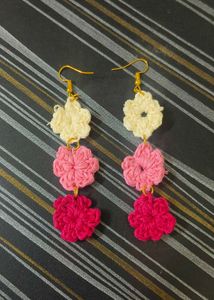 Colorful Crochet Earrings✨🧶