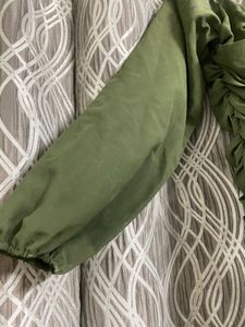 Green Ruched Bodycon Dress