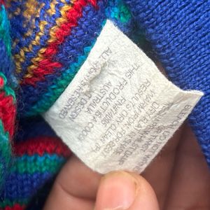 Vintage 90s COOGI Australia 3D Knit Wool Cardigan