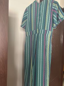 Patterned Green Jumpsuit