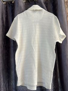 White Short Sleeve Turtleneck Tee