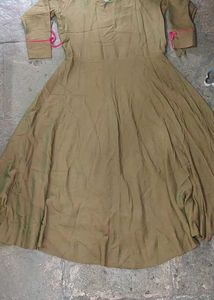 Mahendi Green Rajwadi One piece kurti