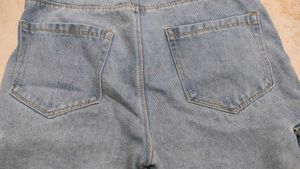 Light Wash Cargo Jeans