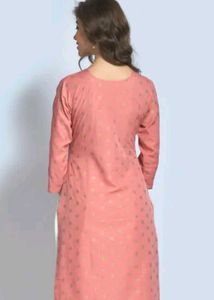 Elegant Pink Embroidered Kurta