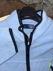 west win Light Blue Fleece Jacket