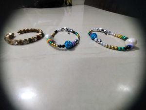 New Mangalsutra, 1Diamond, 2 Handmade Bracelet