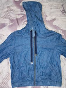 Denim Hoodie Jacket