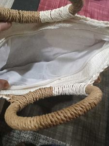 Floral Woven Handbag