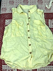 Yellow Sleeveless Top