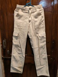 Beige Cargo Pants