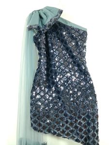 Grey Scquenced Western Dress(women&#39;s)