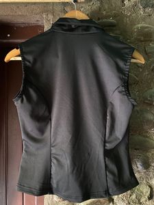 Sleeveless Black Blazer