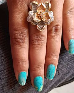 Flower pure 925 silver ring