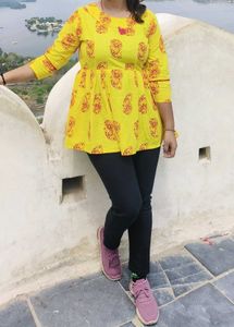 Dark Blue Denim Jeans With Top