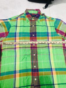 Ralph Lauren 100% Linen Check Shirt