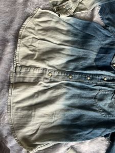 denim faded blue jacket