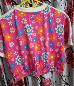 The Souled Store Floral Print Crop Top