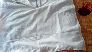 White &amp; Blue Short Kurti