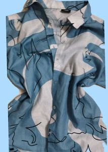 Blue Patterned Shirt