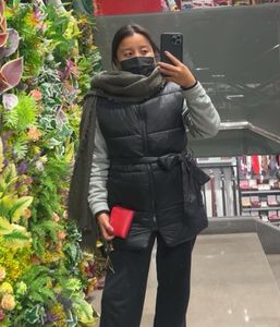 H&amp;M Tiebelt Puffer Vest