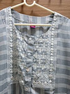 Striped Blue Kurta