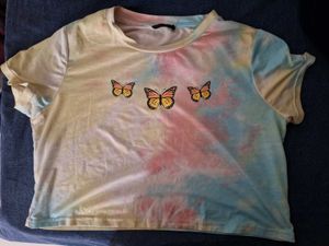 Butterfly Tie Dye Crop Top
