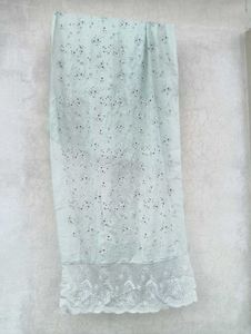 Scarf with Floral Embroidery