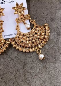 Golden Designer Earrings
