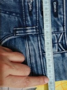 Denim Designer Capri Jeans For 8 To 10 Year