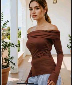 Chic Off-Shoulder Long Sleeve Top