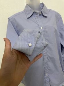 Marks &amp; Spencer Oversized Formal Strip Shirt